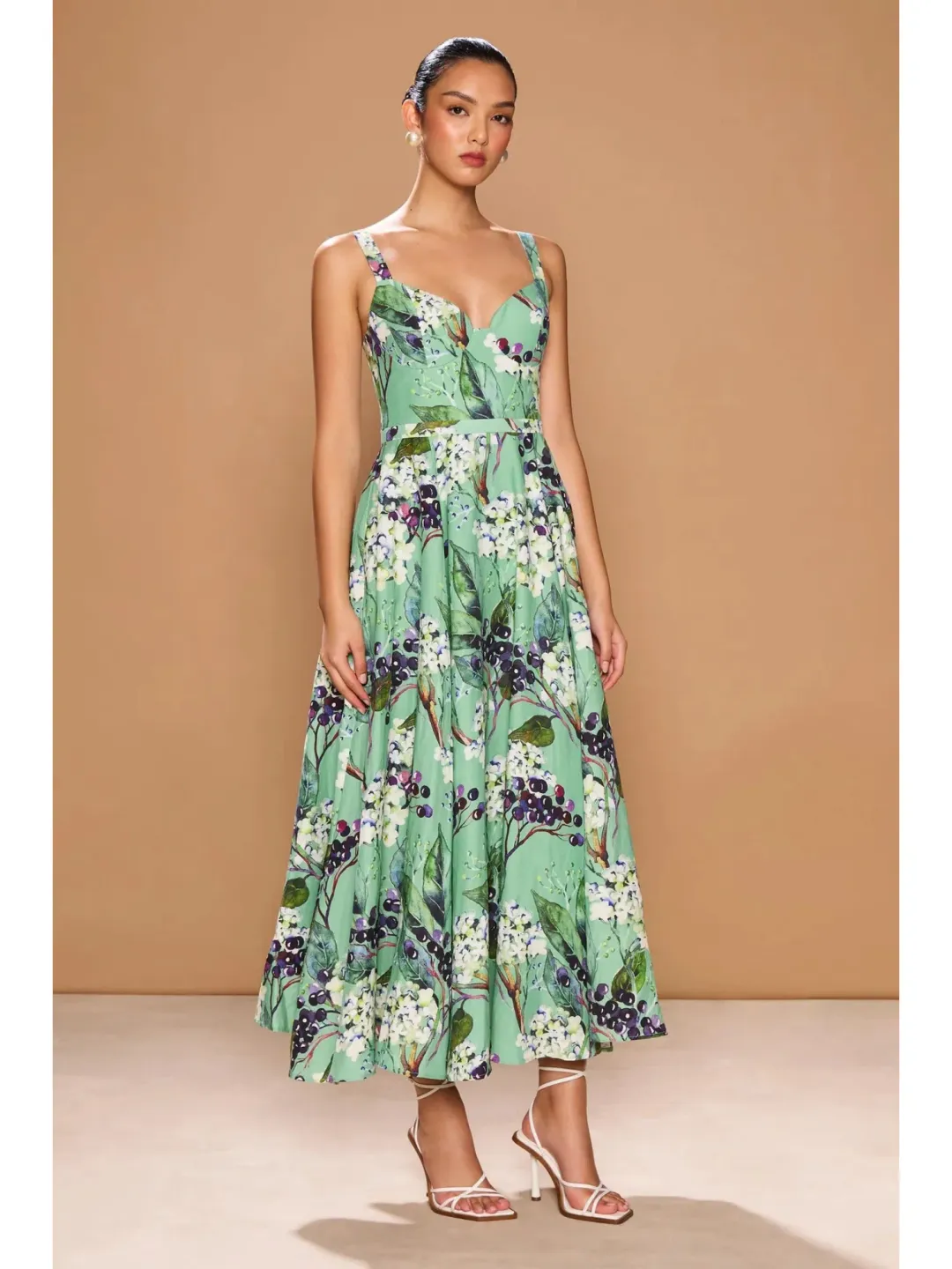 Sonya Verona Dress In Fiori Di Sambuco Size AU 12 for rent on The Volte - main image