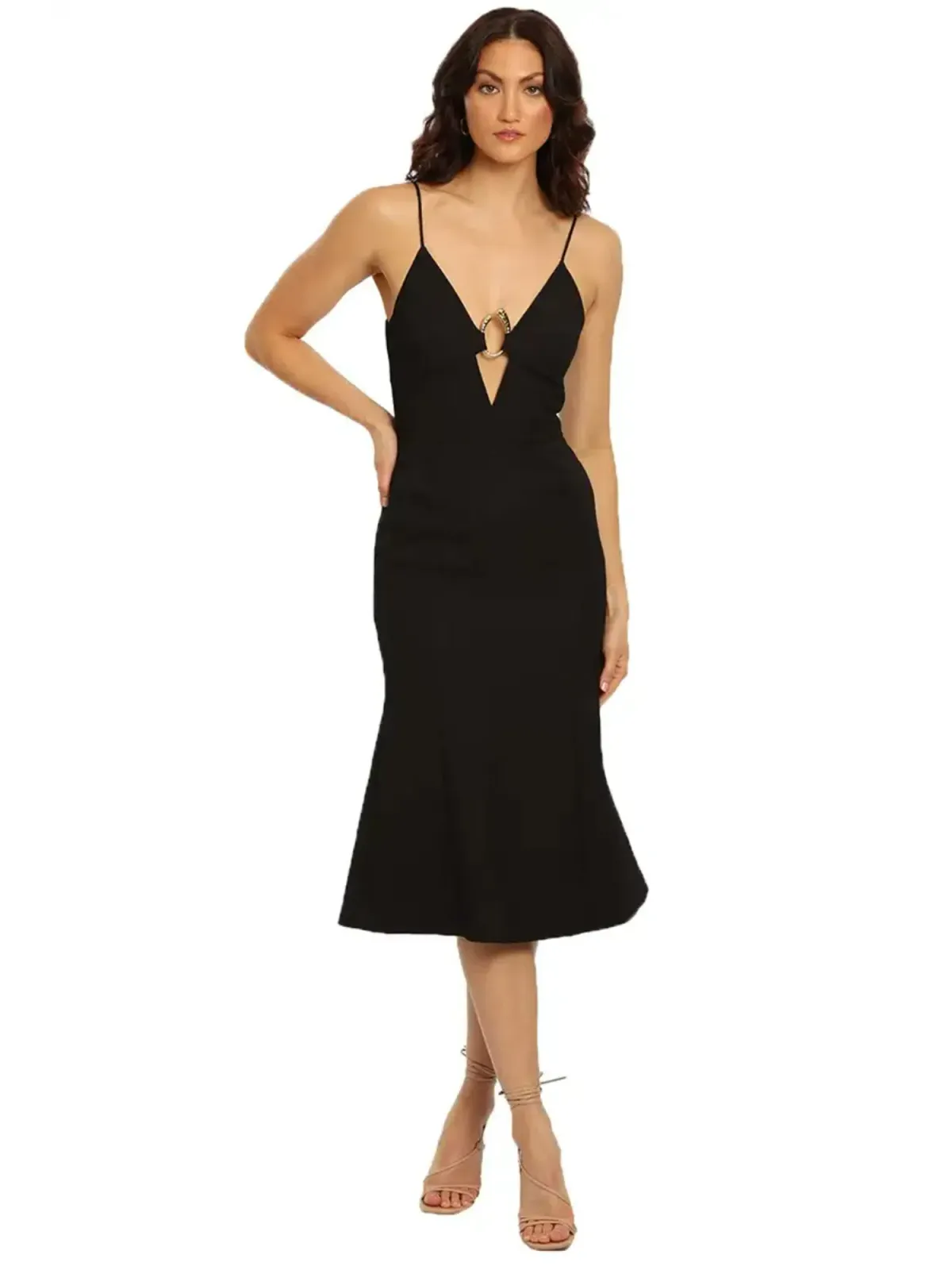 Rebecca Vallance Romy Midi in Black Size AU 8 for rent on The Volte - main image