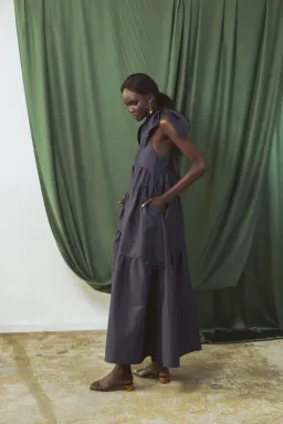 Autark Label Tier Dress Navy Size 10 for rent on The Volte - image 4