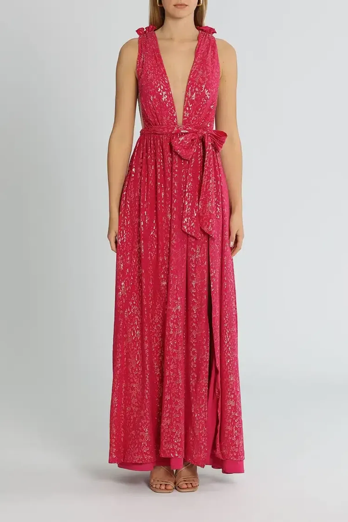 Rebecca Vallance Valencia Gown in Pink Size 10 for rent on The Volte - main image