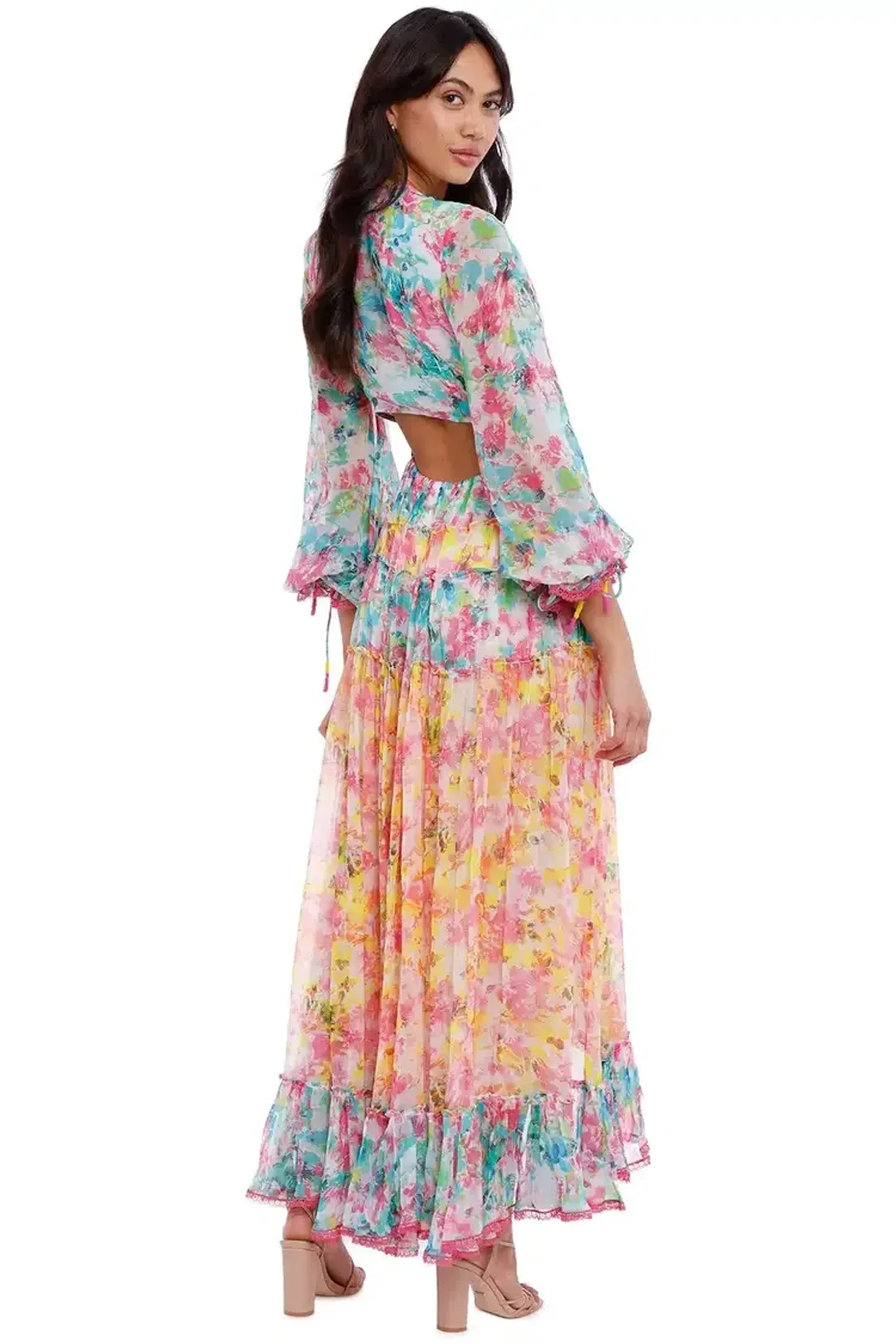 Rococo Sand Nesh Dress in Floral Size 8 for rent on The Volte - main image