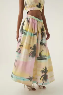 Aje Nicolette Maxi Skirt and Nicolette Elasticated Top set - size 8 for rent on The Volte - image 4