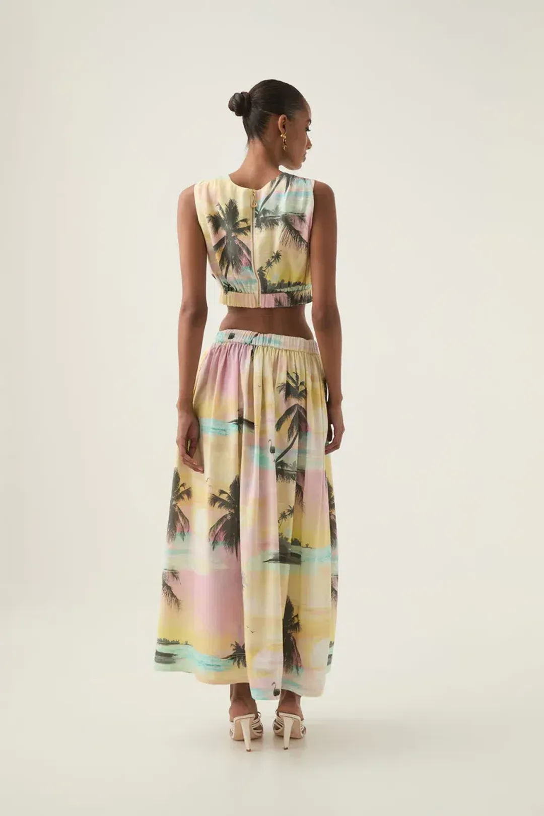 Aje Nicolette Maxi Skirt and Nicolette Elasticated Top set - size 8 for rent on The Volte - main image