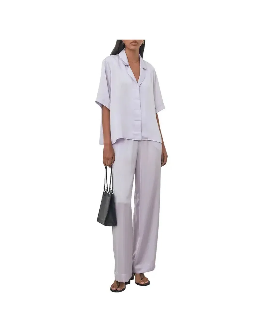 Viktoria and Woods Odyssey Shirt (00 - AU 4) & Pilot Pants (1 - AU 8) in Lavender  for rent on The Volte - main image