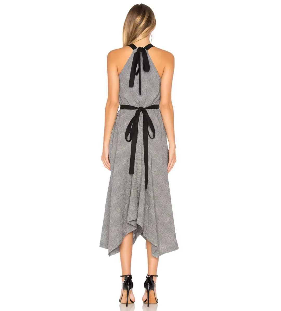 KITX Peace Dress In Grey/black Size 8 for rent on The Volte - main image