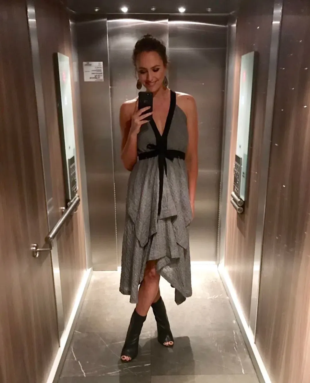 KITX Peace Dress In Grey/black Size 8 for rent on The Volte - main image