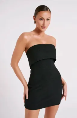 MESHKI Mariska Strapless Mini Dress Black  Size XS / AU 6 for rent on The Volte - image 2