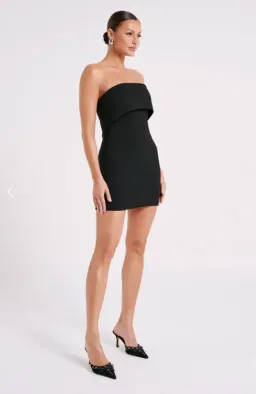 MESHKI Mariska Strapless Mini Dress Black  Size XS / AU 6 for rent on The Volte - image 4