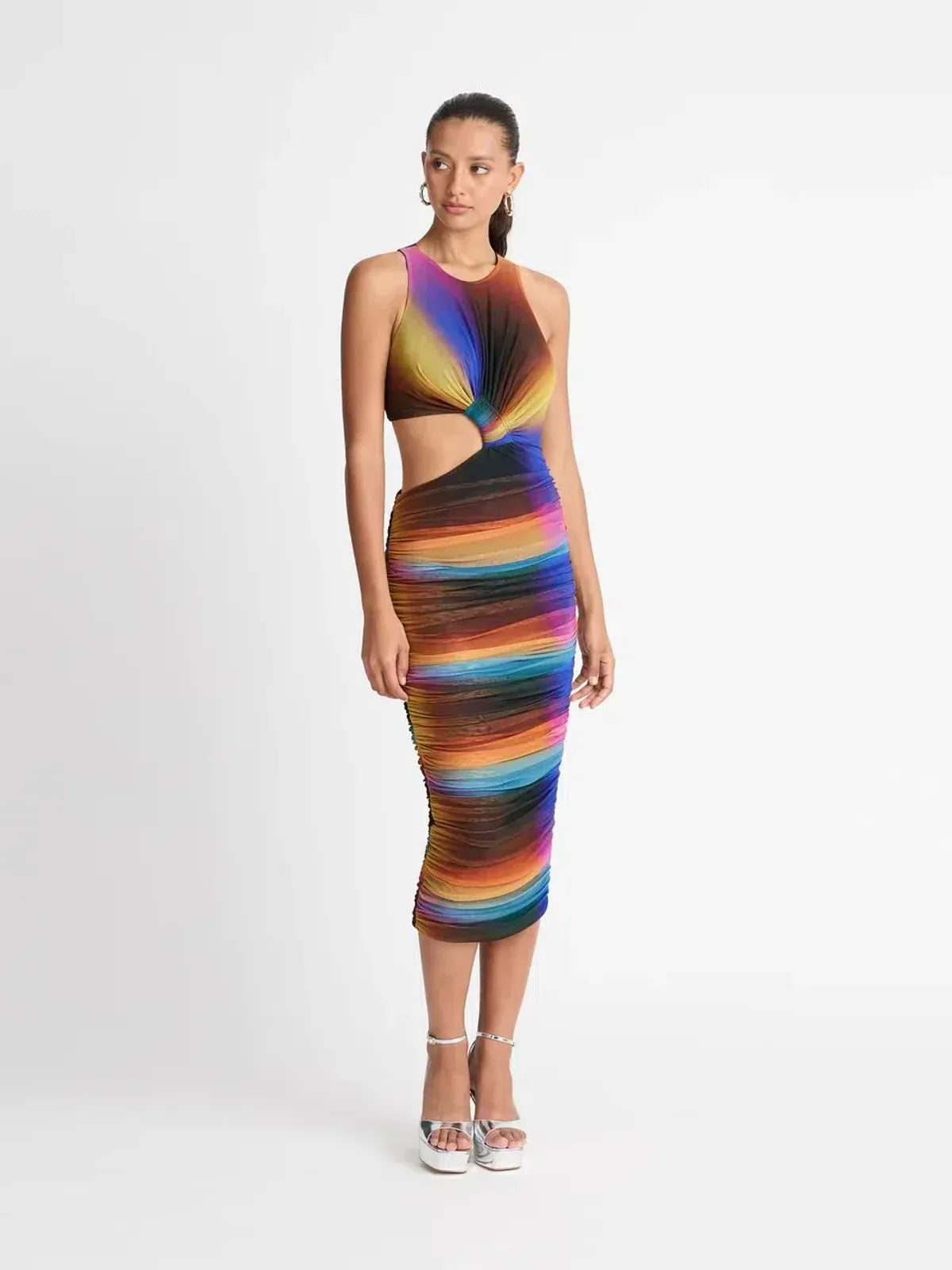 Sheike Magnetism Dress Multi-coloured Size Au 8 for rent on The Volte - main image