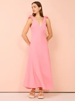 Kinney Paloma Dress In Coral Size L/Au 12  for rent on The Volte - image 3