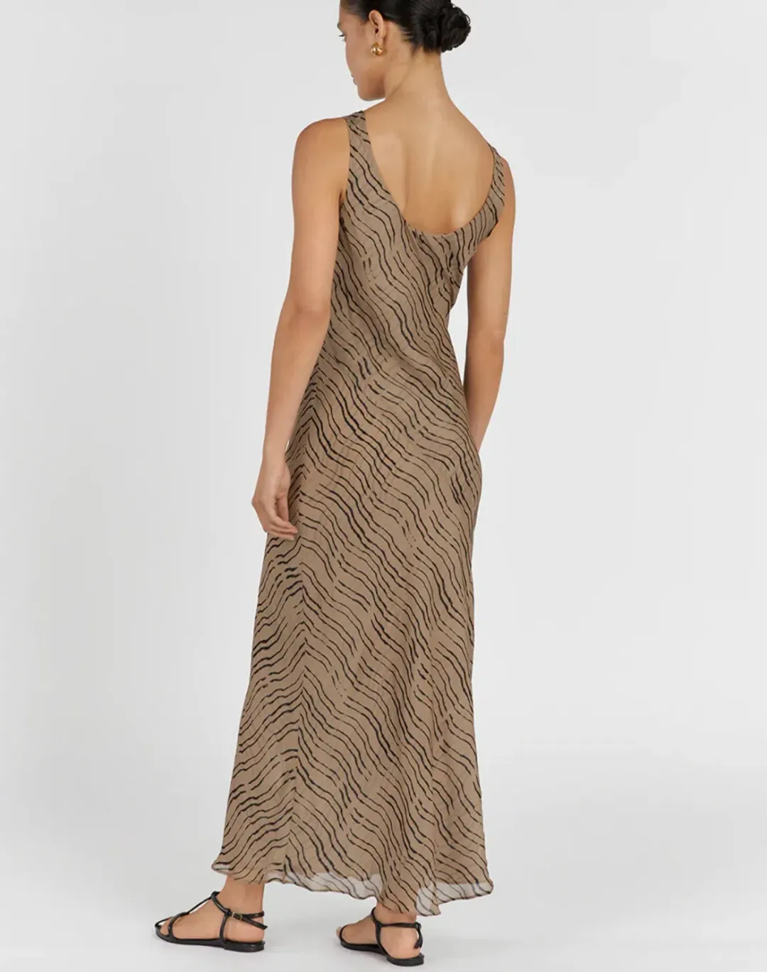 DISSH Clair Choc Cowl Neck Dress Print Size 12 for rent on The Volte - main image