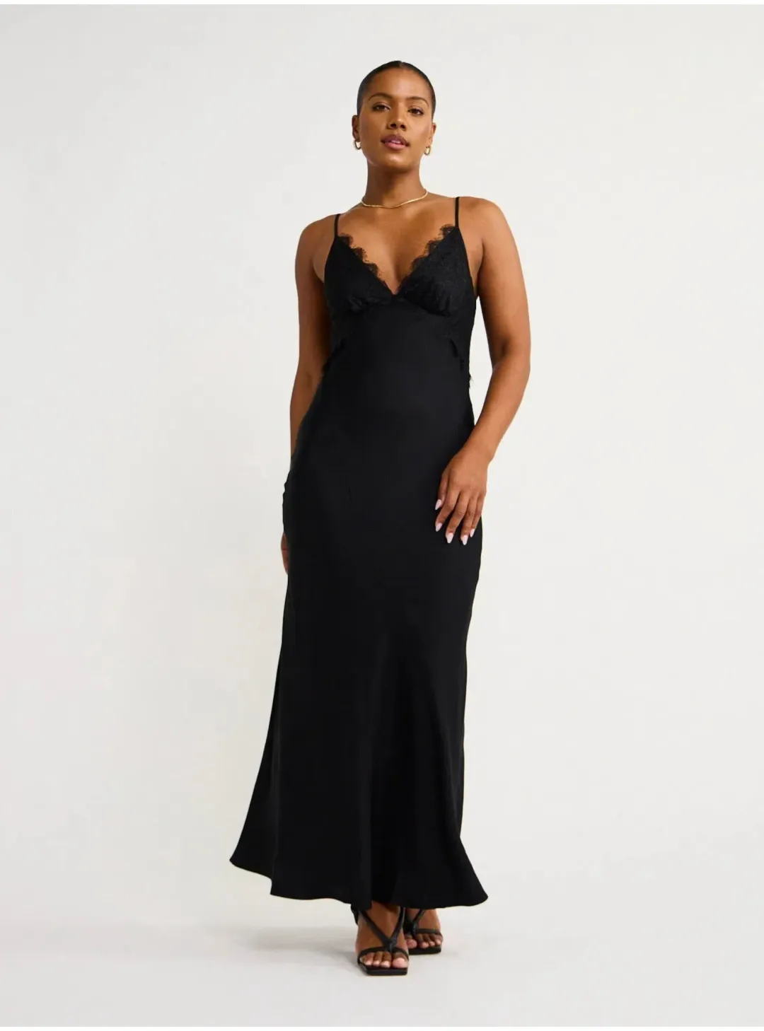 Bec and Bridge Emery Lace Maxi Dress Black Size AU 6 for rent on The Volte - main image