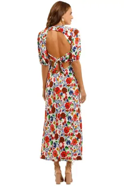 Rixo London Steph Crepe Midi Dress Floral Size 10 for rent on The Volte - image 3