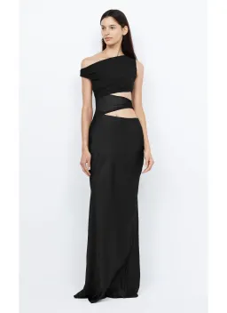 Bec and Bridge Whorl Asym Cut Out Asymmetrical Maxi Dress in Black Size 12 for rent on The Volte - image 1