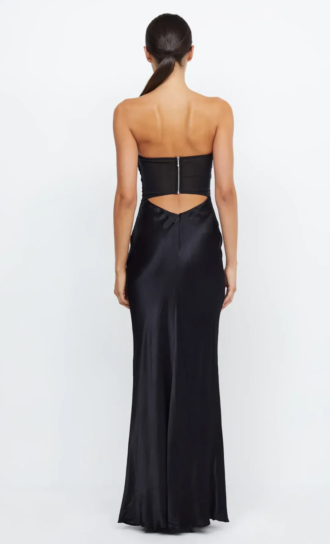 Bec & Bridge Halle Strapless Dress Black Size AU 8 for rent on The Volte - main image