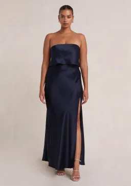 Bec & Bridge The Dreamer Strapless Top Size 10 and Skirt Size 8 Set in Ink  for rent on The Volte - image 1