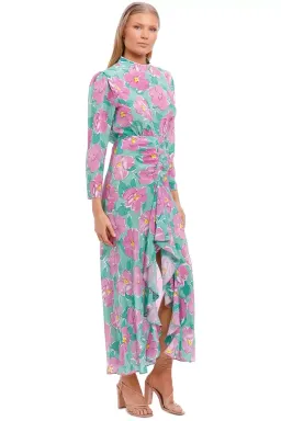 Rixo London Cherie High Neck Maxi Dress Floral Size 14 for rent on The Volte - image 2