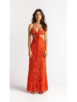 Arcina Ori Kara Dress Burnt Orange Size Small / AU 8 for rent on The Volte - image 1