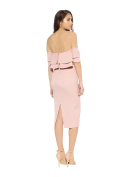 Keepsake Two Fold Dress Dusty Pink Size 10 for rent on The Volte - image 3