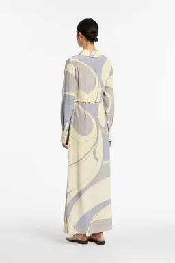 Sir the Label Adrianna Shirt Dress Print Size 1 / AU 8 for rent on The Volte - image 3