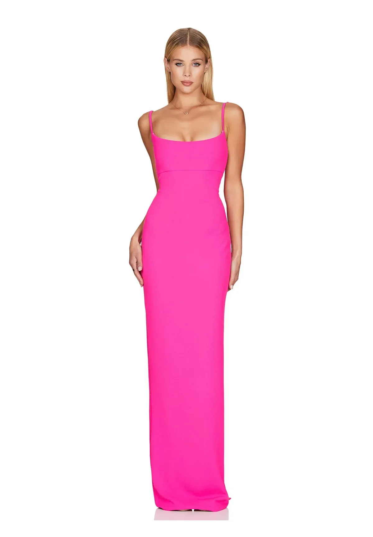 Love Nookie Bailey Maxi Dress Neon Pink Size 6 for rent on The Volte - main image