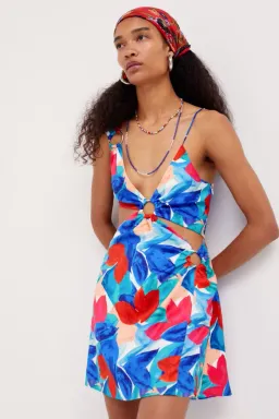 For Love and Lemons Emerie Cut Out Mini Dress Multi Size S/ AU 8 for rent on The Volte - image 2
