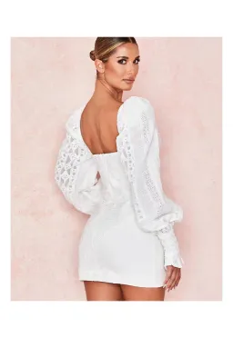 House of CB Marquis Mini Dress White Size 14 for rent on The Volte - image 4