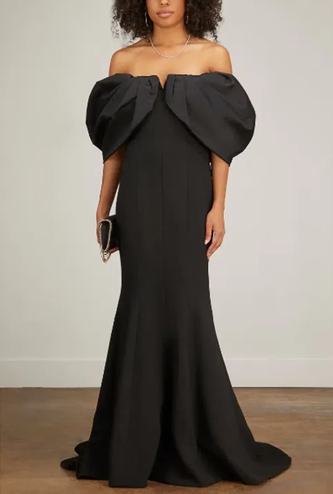 Rachel Gilbert Viola Gown Maxi Dress in Black Size AU 12 for rent on The Volte - main image
