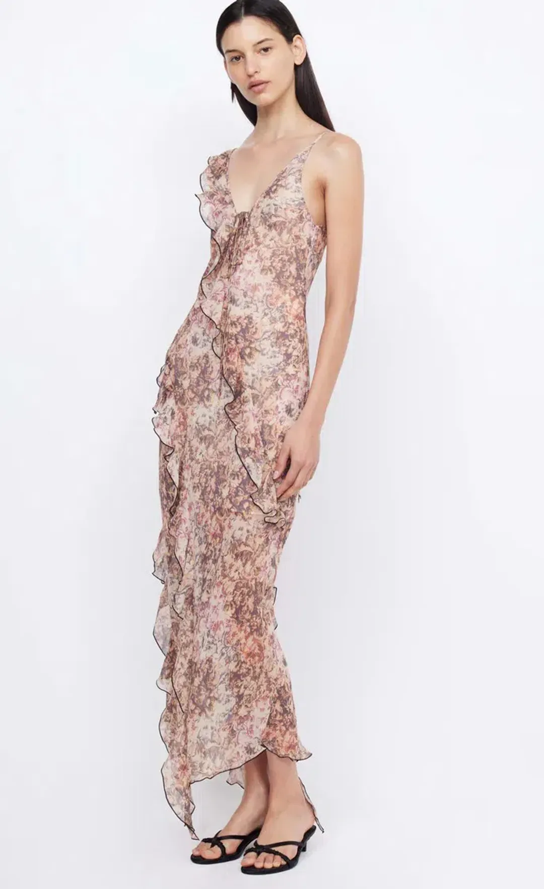 Bec & Bridge Courtney Frill Maxi Dress Versailles Floral Size 10 for rent on The Volte - main image