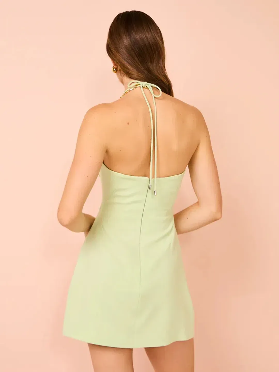 Rachel Gilbert Lucie Mini Dress In Seafoam Size 2 / AU 10  for rent on The Volte - main image