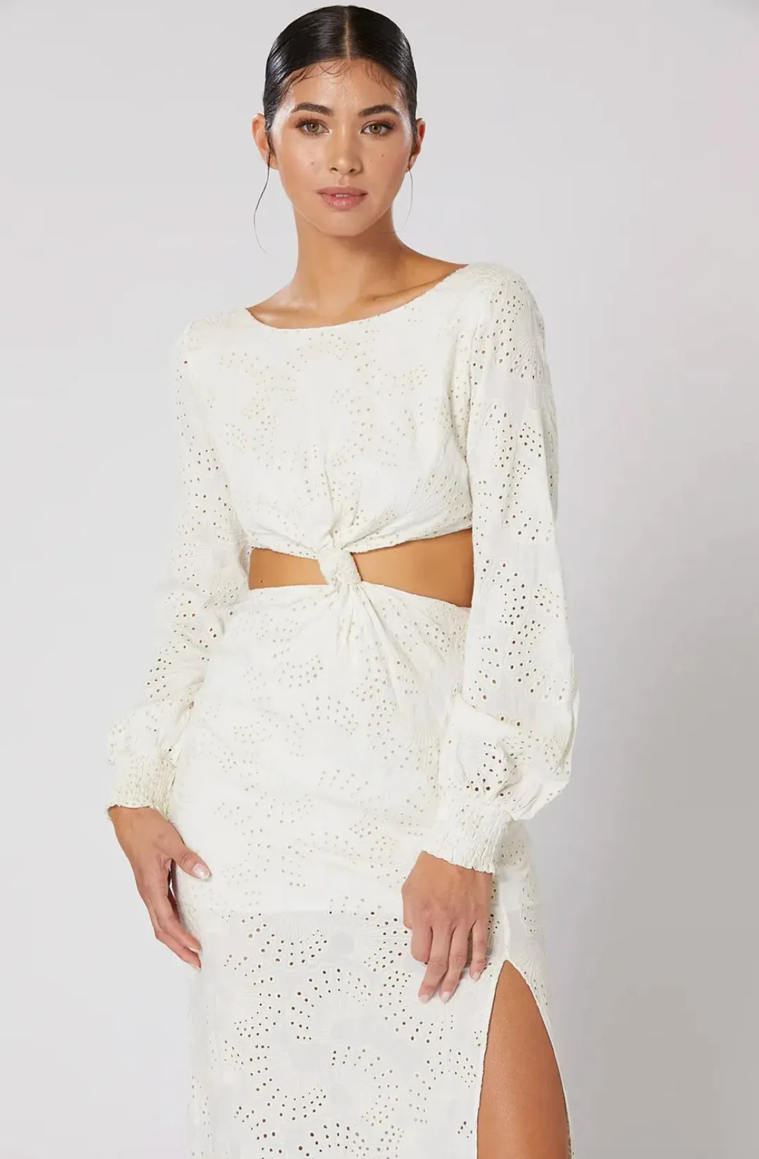Winona Gazelle Knot Dress Neutral Size XXS / AU 4 for rent on The Volte - main image