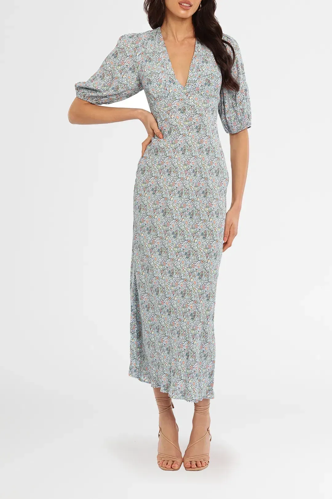 Rixo London Steph Midi Dress Floral Size 10 for rent on The Volte - main image