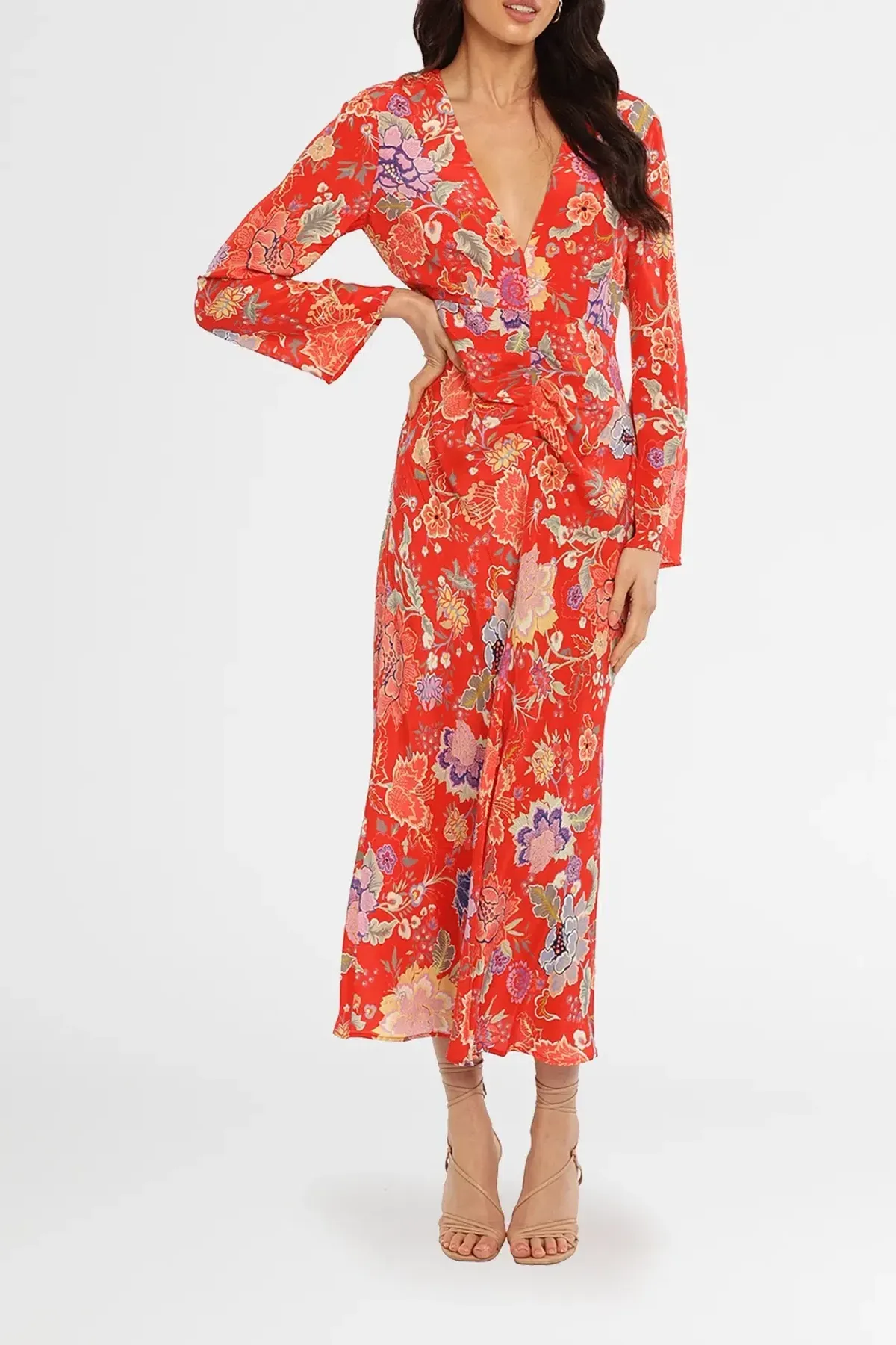 Rixo London Mel Maxi Dress Floral Size 10 for rent on The Volte - main image