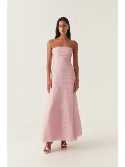 Aje Soundscape Maxi Dress in Chalk Pink Size AU 6 for rent on The Volte - image 1