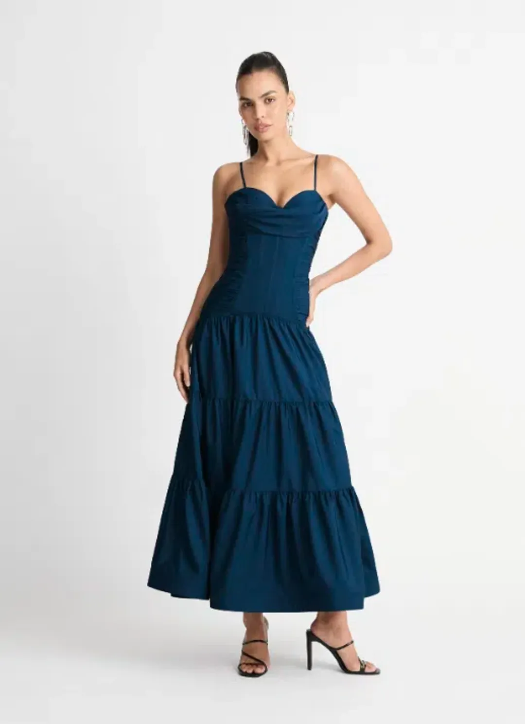 Sheike Nirvana Maxi Dress Navy Size AU 8 for rent on The Volte - main image
