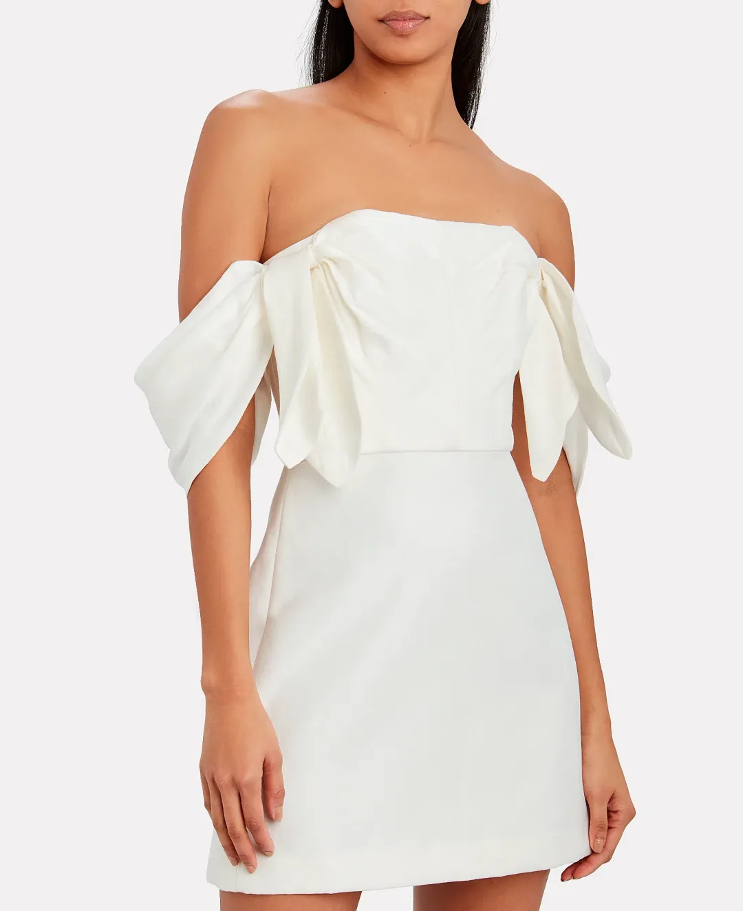 Acler Selkin Dress Ivory White Size 6 for rent on The Volte - main image