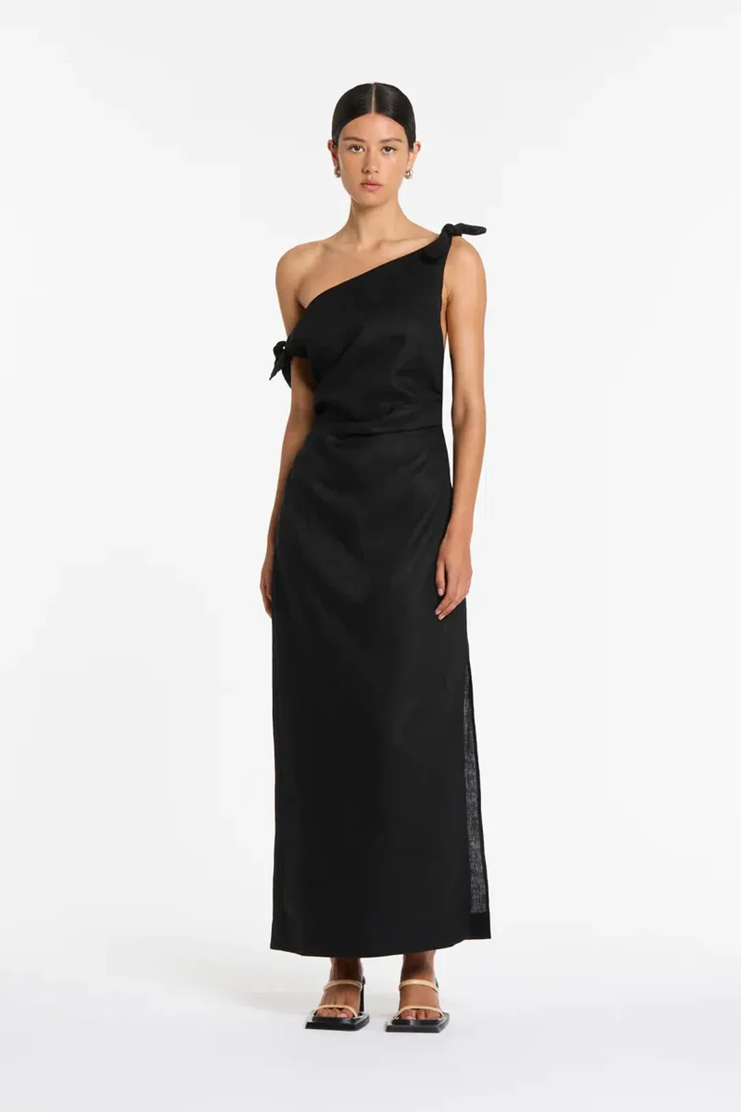 Sir The Label Bettina Off Shoulder Dress In Black Size 12 for rent on The Volte - main image