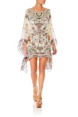 Camilla Time After Time Short Kaftan With Sheer Sleeves Size 10 for rent on The Volte - image 1