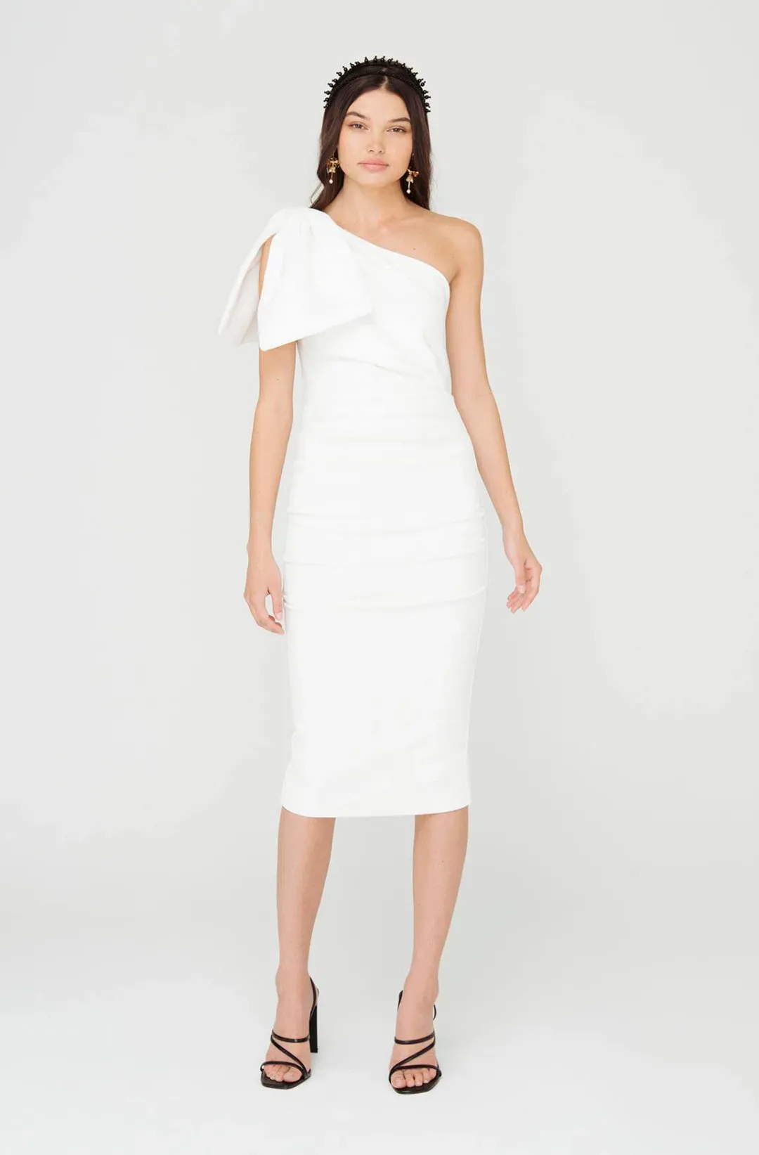 Sheike Verona Dress White  Size 14  for rent on The Volte - main image