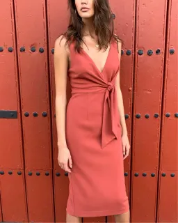 Sheike Truth or Dare Dress Terracotta Size 16 for rent on The Volte - image 2