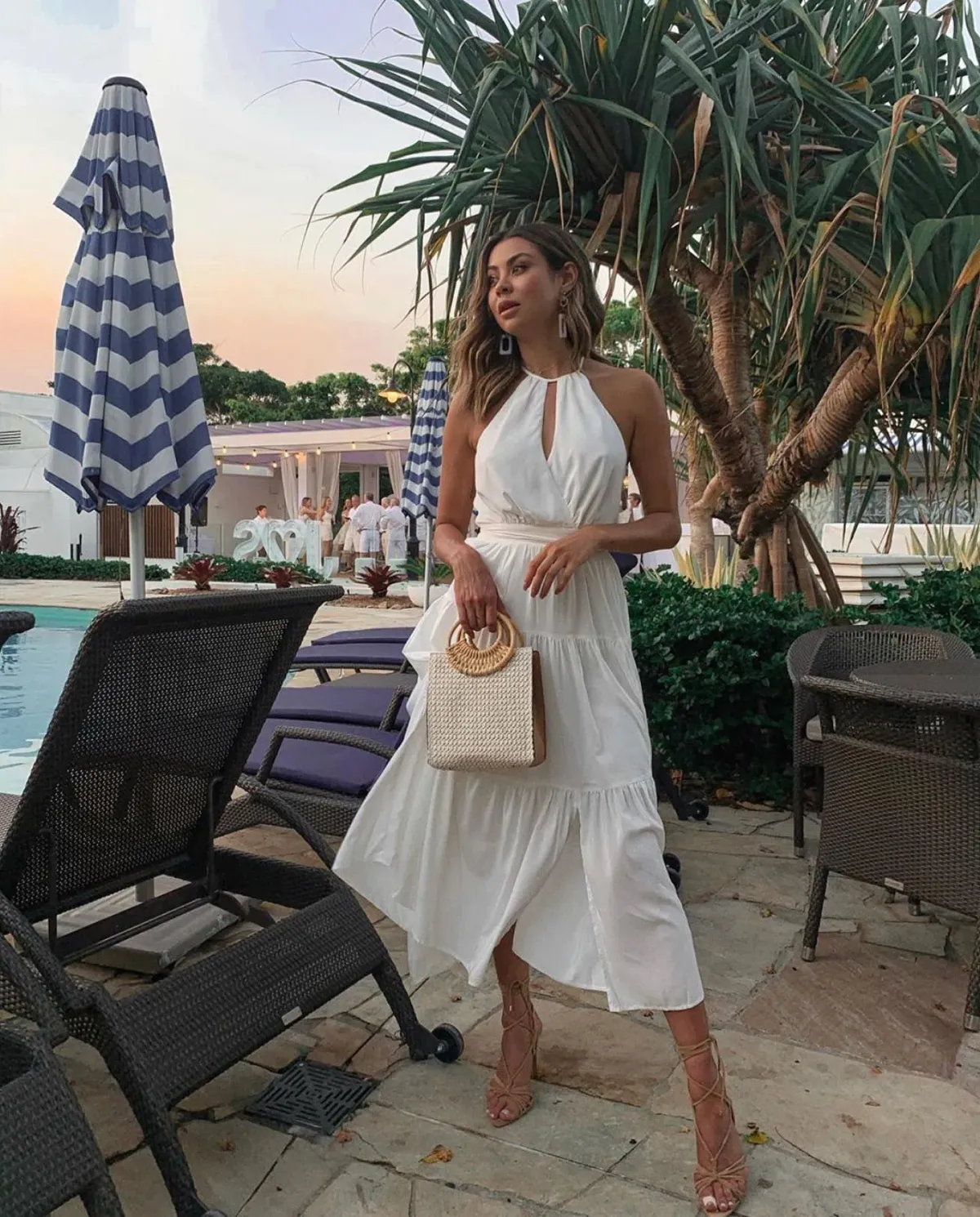 Sheike White Heat Dress White Size 16  for rent on The Volte - main image