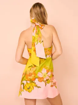 Alemais Silas Halter Mini Dress in Multi Size 12 for rent on The Volte - image 2