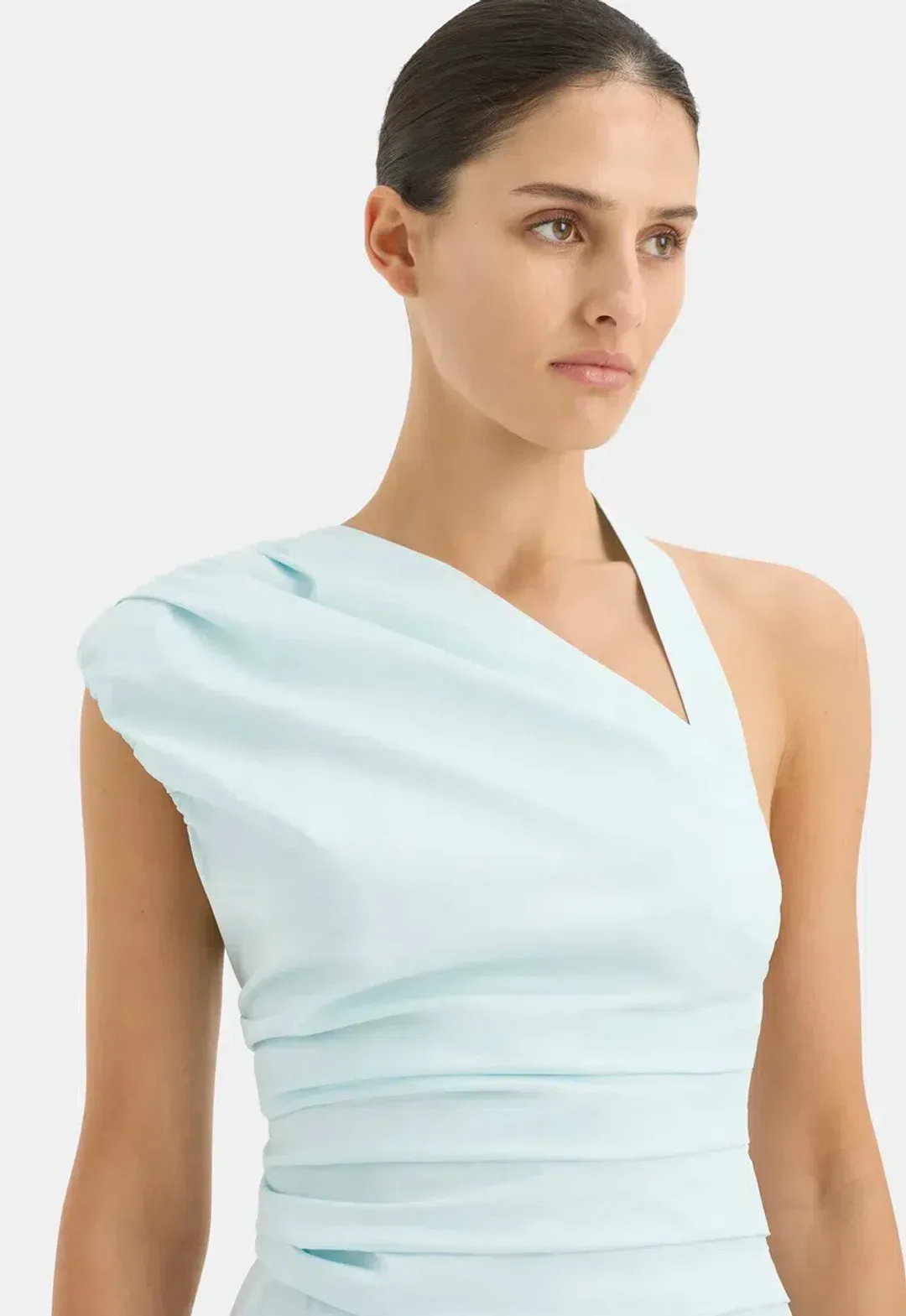 Sir The Label Azul Gathered Mini Dress Ice Blue Size 1/ AU 8 for rent on The Volte - main image