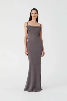 Misha Olivette Maxi Dress Grey for rent on The Volte - image 2