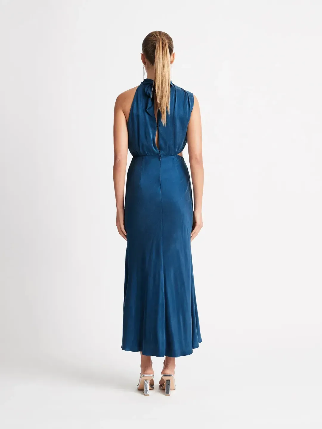 Sheike Park Ave Midi Dress Bluegreen Size 16  for rent on The Volte - main image