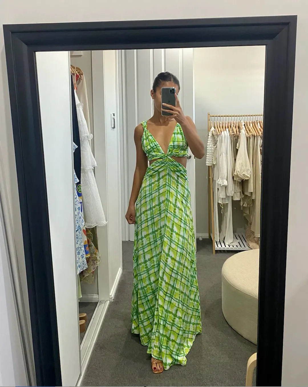 Le Salty Label Skylar Gown Green Size 6 for rent on The Volte - main image