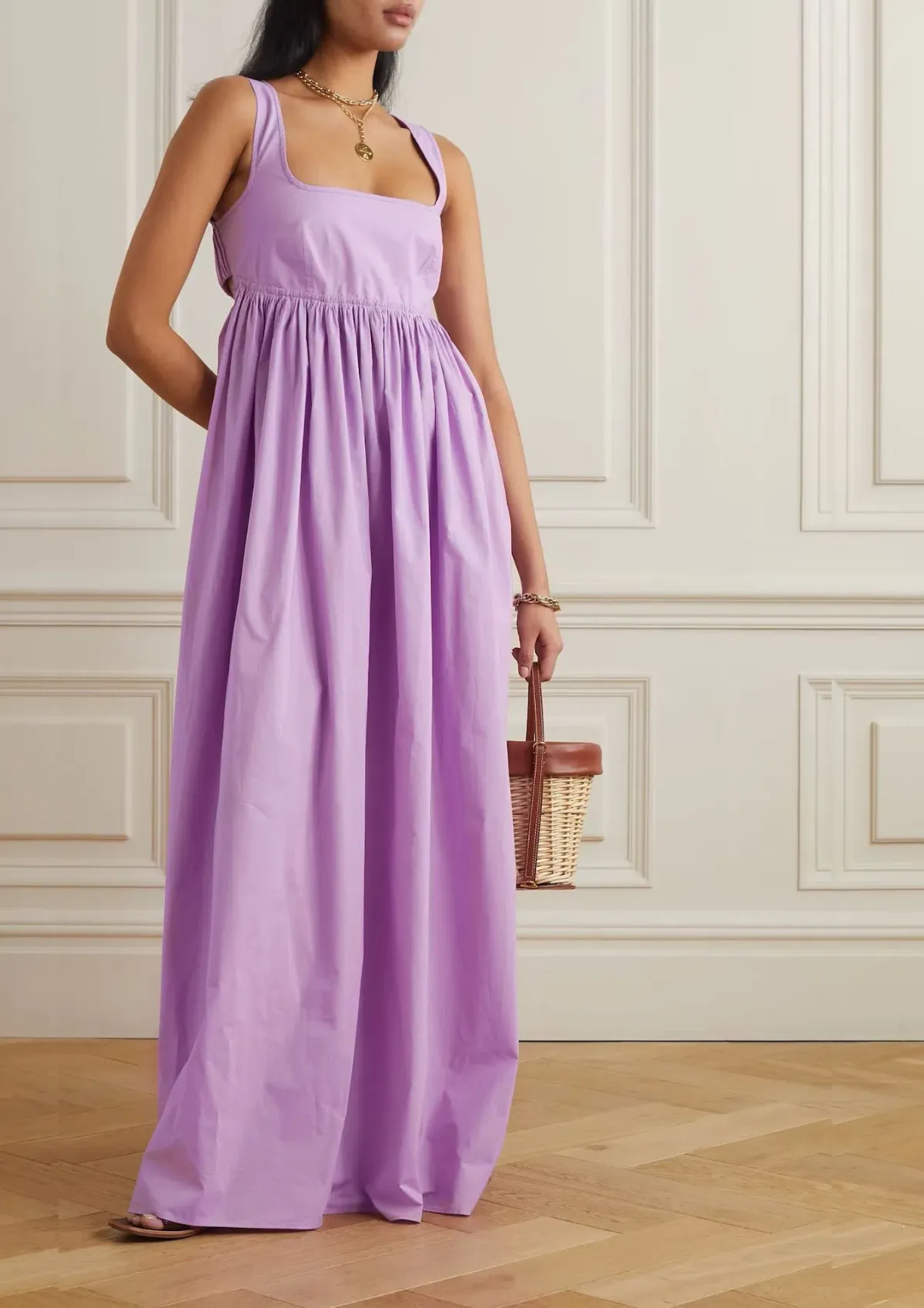 Oroton Cotton Sundress Purple Size 10 for rent on The Volte - main image
