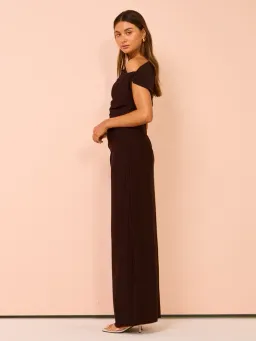 Camilla & Marc Annalise Maxi Dress Chocolate Brown Size 12 for rent on The Volte - image 2