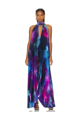 L’Idee Lumiere Navy Opera Gown Multi Size 10 for rent on The Volte - image 1