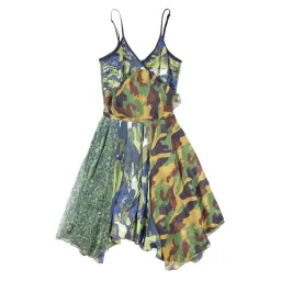 Diesel Camouflage Asymmetrical Panelled Dress for rent on The Volte - image 2